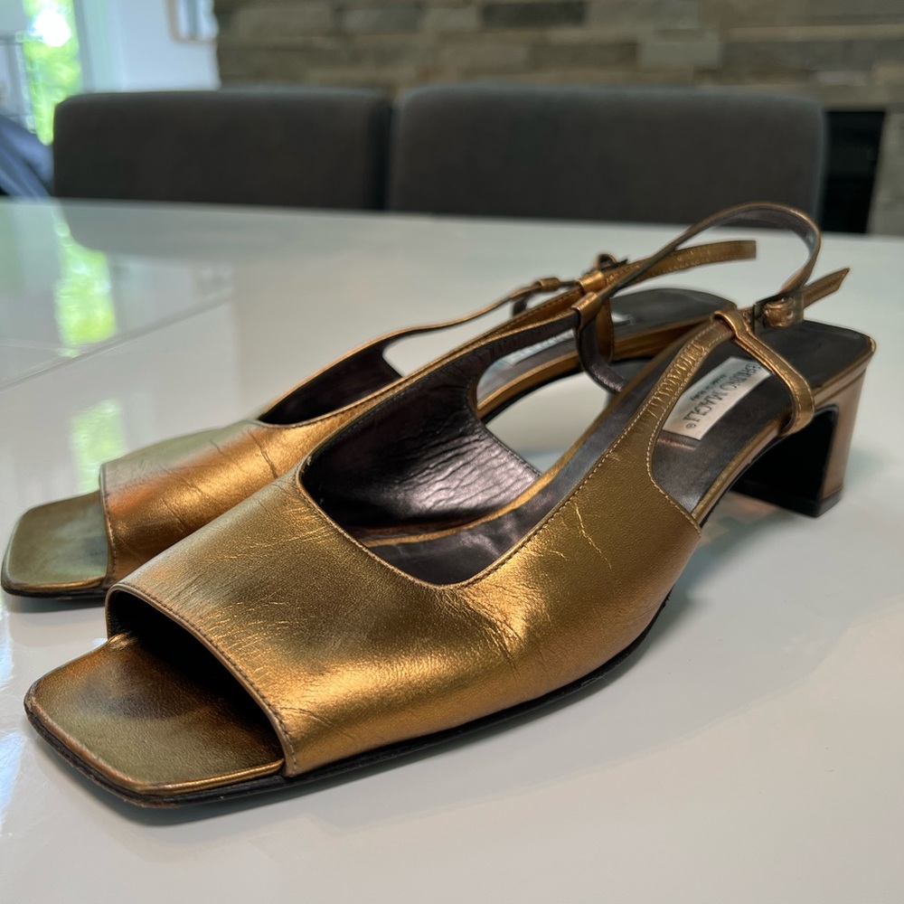 Vintage Bruno Magli Golden Heels